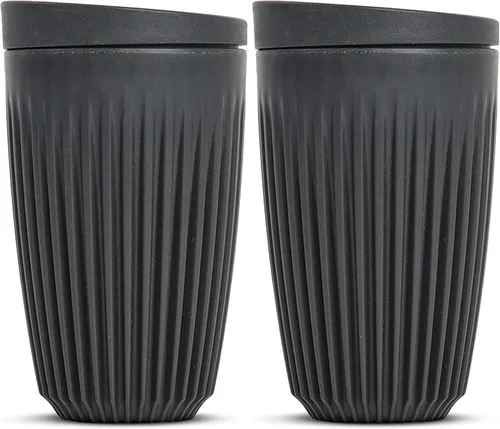 Vista 11 de Taza y tapa HuskeeCup de 12 onzas - Carbón