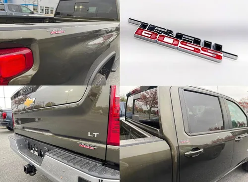 Vista 5 de Emblema Trail Boss 2019-2024 para coche, placa de identificación 3D de repuesto para Silverado 1500 2500 HD (cromado)