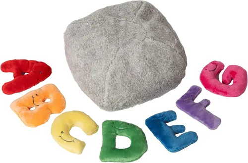 Vista 4 de Alphapals Juguetes educativos del alfabeto de peluche Juego de 26 piezas de colores arco iris letras de peluche de 4 pulgadas en bolsa de felpa