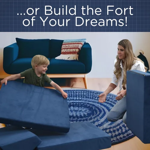 Vista 6 de Children's Factory The Whatsit CF349-070 - Sofá o 2 sillas para niños, azul marino, CF349-070, muebles de dormitorio para niños y adolescentes, sofá
