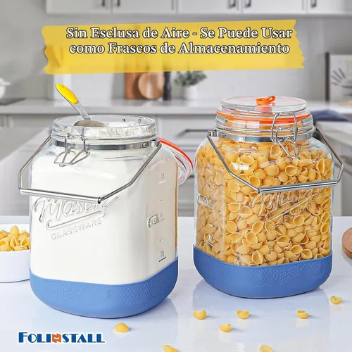 Vista 8 de Tarro de fermentación grande de 1 galón/128 oz, kit de fabricación de aguamiel, frascos de pepinillos, 2