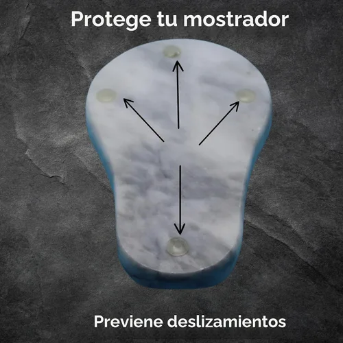 Vista 5 de Soporte para cucharas de mármol, resistente al calor, soporte para cuchara para estufa, soporte para utensilios de cocina para cuchara, cucharón