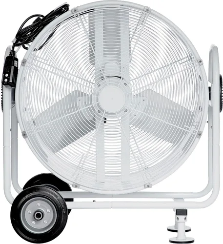 Vista 3 de Global Industrial Ventilador de ventilador de tambor inclinable móvil de 24 pulgadas de diámetro