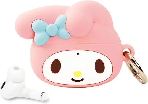 Vista 11 de iFace Funda de Hello Kitty y sus amigos [compatible con AirPods Pro1/Pro2, no para Pro3] [Serie de bollos al vapor] Funda protectora de silicona