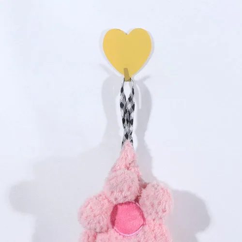 Vista 7 de Gancho de pared autoadhesivo en forma de corazón, gancho para puerta, ganchos decorativos fuertes de acero inoxidable para cocina y baño