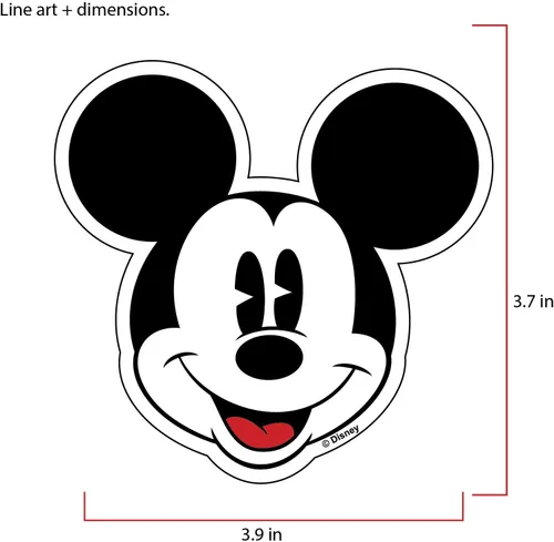 Vista 5 de Chroma 41714 Calcomanía de aluminio de Mickey Mouse