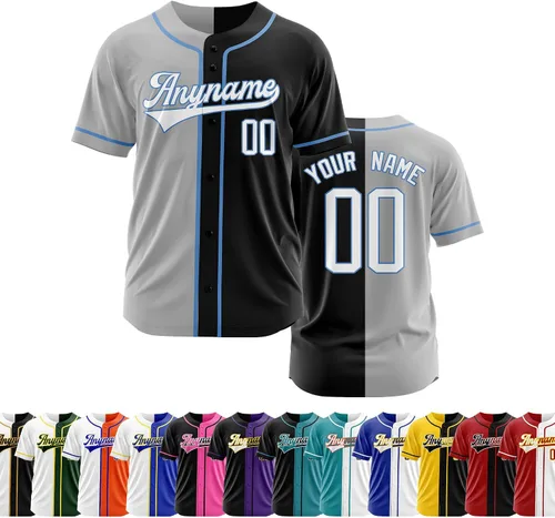 Vista 21 de Camiseta de béisbol personalizada con número de nombre cosido o impreso, camiseta de béisbol para hombres, mujeres, jóvenes, camiseta de béisbol