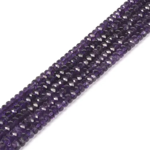 Vista 51 de 7 chakras piedras preciosas de 0.236 in de piedras preciosas facetadas Rondelle sueltas cuentas para hacer joyas DIY cuentas de 16 pulgadas
