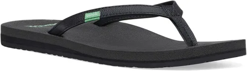 Vista 2 de Sanuk Yoga Joy Vintage Floral Chanclas para mujer Sandalias de yoga para mujer Sandalias de playa para mujer Plantilla de espuma viscoelástica