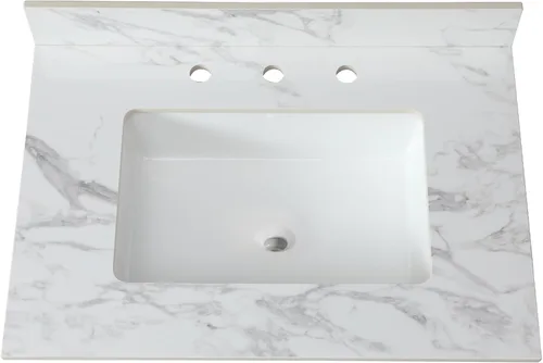 Vista 10 de Salpicaduras laterales para fregadero de baño de 22 x 4 pulgadas, tamaño universal para lavabo de baño, salpicaduras laterales de piedra