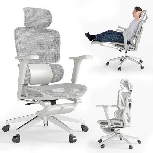 Vista 10 de MOJAY Ergonomic Office Chair with Footrest and Lumbar Support