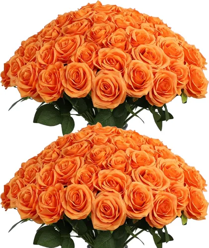 Vista 53 de LVEFIT 12 rosas artificiales de seda con tallo largo para bodas, despedidas de soltera, fiestas, decoración del hogar Blush