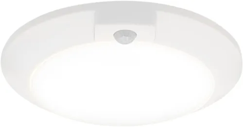 Vista 6 de Maxxima Lámpara LED redonda de 6 pulgadas con sensor de movimiento para montaje en techo, luz blanca cálida de 3000 K, 600 lúmenes, luz de cúpula