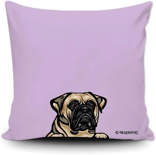 Vista 14 de Funda de almohada para perro, divertida funda de almohada para sofá, cama, decoración del hogar, 20 x 20 pulgadas Bull Terrier-1-10