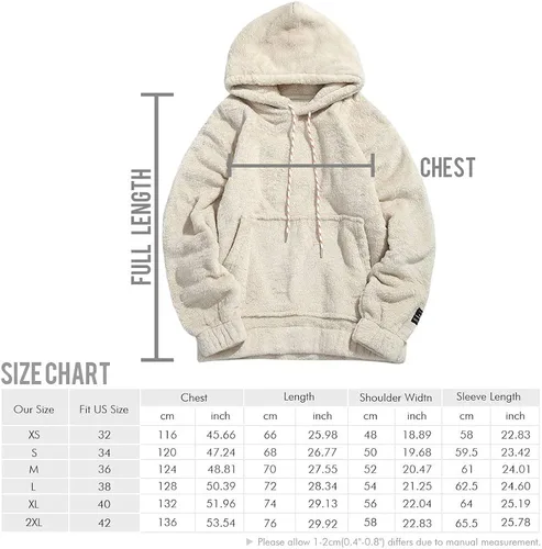Vista 3 de ZAFUL - Sudadera con capucha para hombre con bolsillo canguro para hombre