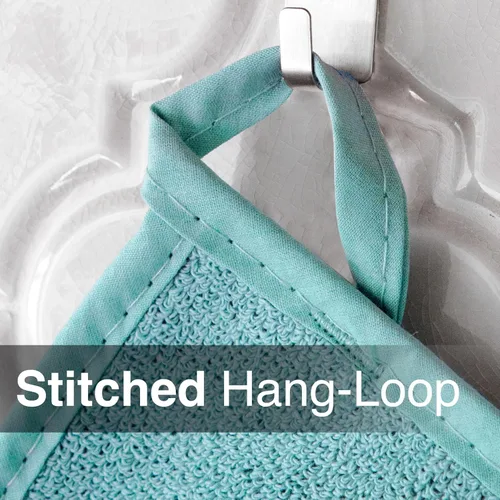 Vista 6 de RITZ Agarradera de olla y protector térmico de rizo: Resistente al calor sin igual, duradero 100% algodón – Diseñado ergonómicamente para un agarre