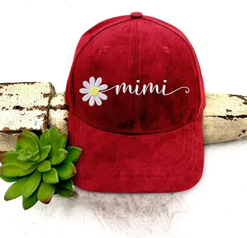 Vista 2 de Sombrero de mamá y abuela, con nombre personalizado, gorra de béisbol envejecida, sombrero bordado personalizado, sombrero bordado para mujer