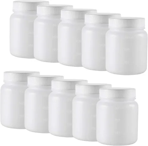 Vista 4 de uxcell Botella de reactivo químico de laboratorio de plástico 33.8 fl oz/34oz de boca ancha Sellado de muestras de líquido Contenedor