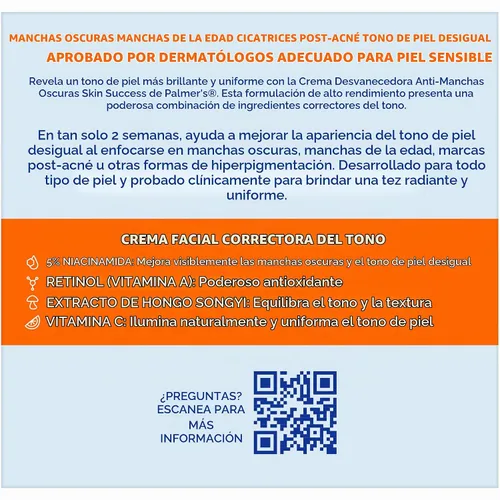 Vista 17 de Palmer's Skin Success Crema Antimanchas Desvanecedora para Piel Seca, 4.4 Onzas Helps Reduce Dark Spots and Age Spots, Evens Skin Tone & Balances
