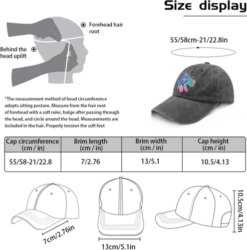 Vista 3 de devor Gorras de béisbol con hongos mágicos para papá, sombreros gráficos para papá para mujer