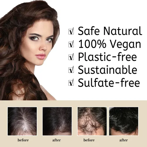 Vista 4 de Gegong Barra de champú, extracto de aloe vera de agua de arroz, ingredientes naturales, tratamiento de pérdida de cabello, control de aceite