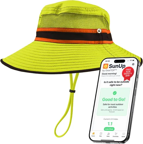 Vista 18 de GearTOP Safari Hat for Men Sun Hats for Women UV Protection UPF 50+ Fishing, Gardening, Hiking Hat (22-23 1/2")