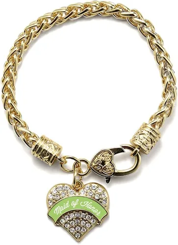 Vista 177 de Inspired Silver - Pulsera de plata con dije de corazón pavé con circonitas cúbicas