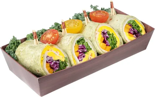 Vista 34 de Restaurantware Matsuri Vision - Bandejas de sushi de 4.7 x 2.5 x 1.4 pulgadas, 100 cajas de embalaje de sushi a prueba de grasa, tapas que se venden