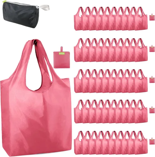Vista 74 de BeeGreen Bolsas de comestibles reutilizables de Navidad con bolsa de almacenamiento con cremallera, paquete de 10 bolsas de compras reutilizables a