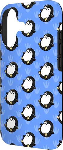 Vista 2 de Penguin Phone Case Gifts Pattern Baby Cute Animal Blue Case for iPhone 17