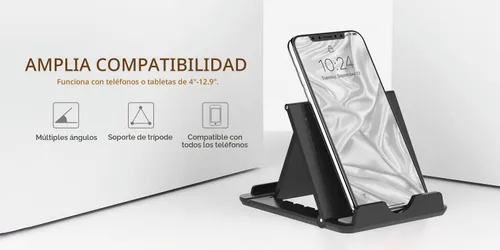 Vista 2 de MoKo - Soporte plegable para teléfono celular, soporte para escritorio, tablet de 6 a 12.9 pulgadas Fits iPad Pro 12.9", iPad Air, Galaxy Tab &