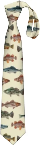 Vista 30 de JUDIAN Corbatas de moda para hombre, corbatas novedosas para cada atuendo IMPRESIÓN DE PATA (ANIMAL PAW PRINT)