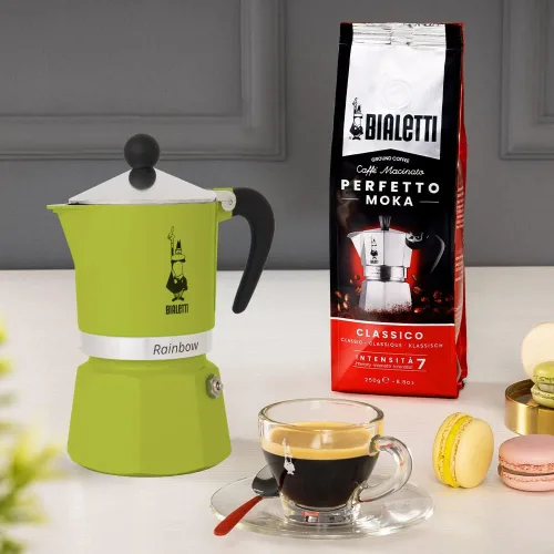 Vista 2 de Bialetti Moka Express Rainbow (verde, 3 tazas)