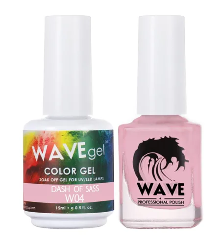 Vista 101 de WAVEGEL - Juego dúo de gel y esmalte de uñas a juego - Colección Simplicity - #P109 Blizzard I 0.5 onzas