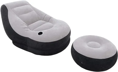 Vista 7 de Intex Juego de sofá seccional neutro para sala de estar y sala de estar inflable