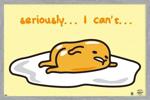 Vista 15 de Trends International Gudetama - I Can't Wall Poster, 14.725" x 22.375", Barnwood Framed Version