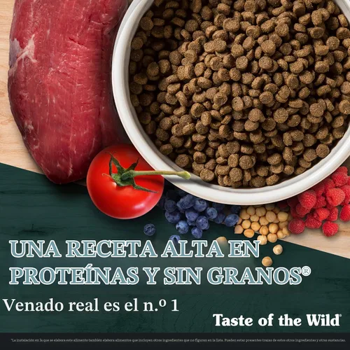Vista 4 de Comida para perros de raza pequeña, receta con garbanzos y venado Appalachian Valley de Taste of the Wild