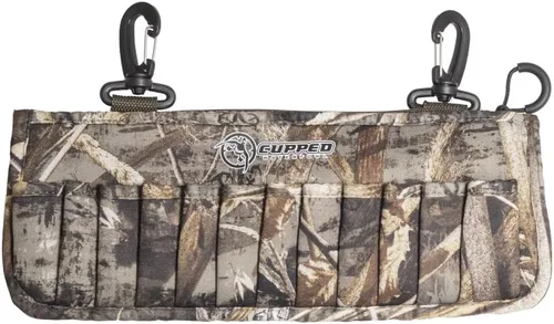 Vista 6 de Cupped Waterfowl Shotgun Shell Pack, Neoprene 24 Shotgun Shell Holder with Clips for Waders or Pack