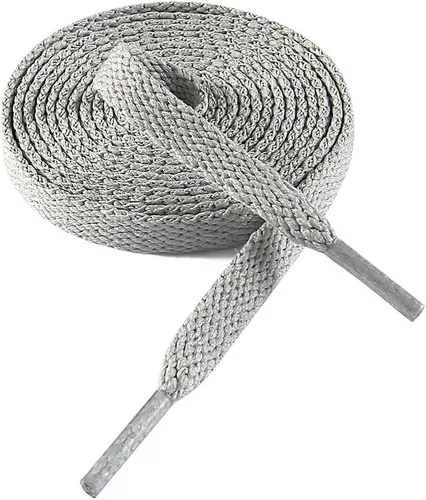Vista 17 de VSUDO Cordones planos para tenis, cordones para tenis, cordones atléticos 01 Blanco