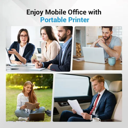 Vista 3 de 2 rollos de papel para impresora térmica de 8.5 x 11 pulgadas, rollo de papel térmico de tamaño carta de EE. UU. compatible con impresora térmica