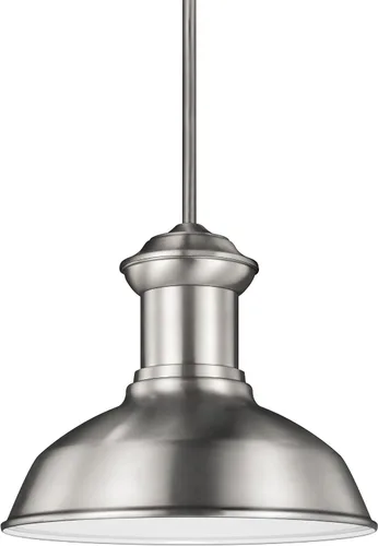 Vista 2 de Sea Gull Lighting 8647701-04 One 8647701-04-One - Linterna de pared para exteriores, aluminio satinado