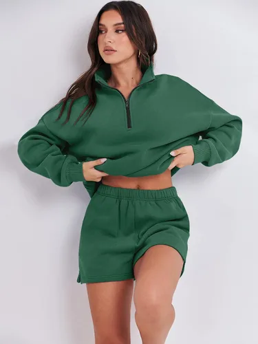 Vista 9 de ANRABESS Conjunto de dos piezas para mujer, conjunto de manga larga para gimnasio, ropa de moda de primavera 2024