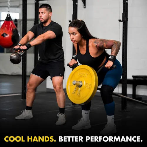 Vista 6 de Fit Active Sports Nuevos Guantes de Entrenamiento con Ventilación para Levantamiento de Pesas con Muñequeras Integradas para Hombres y Mujeres