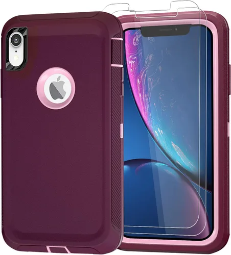 Vista 25 de Funda para iPhone 14 Pro Max de 6.7 pulgadas con clip para cinturón con 2 protectores de pantalla, 2 protectores de lente de cámara, cubierta