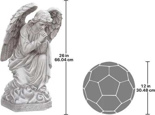 Vista 3 de Design Toscano Estatua del ángel de la basílica orante