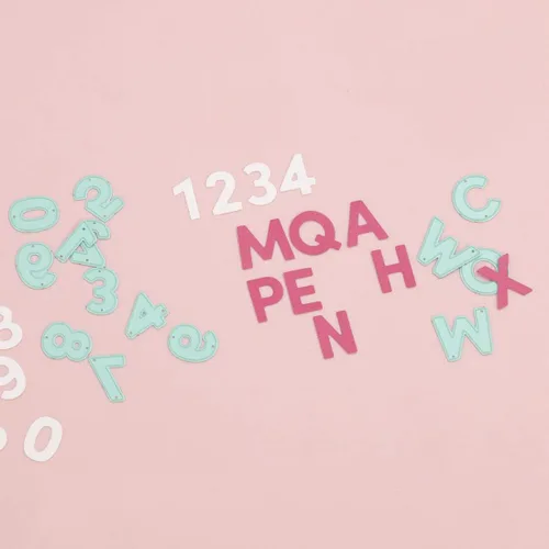 Vista 7 de Craftelier - Set 39 Uppercase Letter and Symbol Dies for Card Making, Scrapbooking and Crafting Projects Compatible with Various Die Cutting
