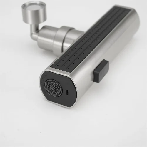 Vista 8 de Extensor de grifo de cascada de cocina, adaptador de grifo de cocina antisalpicaduras, giratorio universal de 360°, accesorios de repuesto de grifo