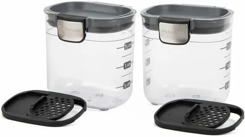 Vista 2 de Progressive PKS-401 Mini Prokeeper+ Recipiente de almacenamiento hermético de silicona de 1.5 tazas, ideal para especias y accesorios para hornear