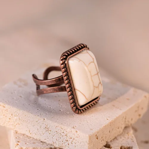 Vista 4 de Montana West Rustic Couture's Bohemian Turquoise - Anillo para mujer