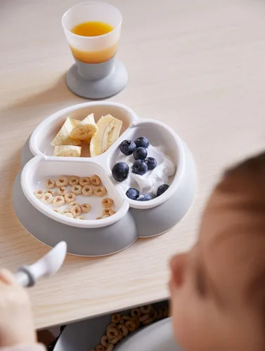 Vista 3 de BabyBjörn Juego de platos para bebé, 2 unidades, gris